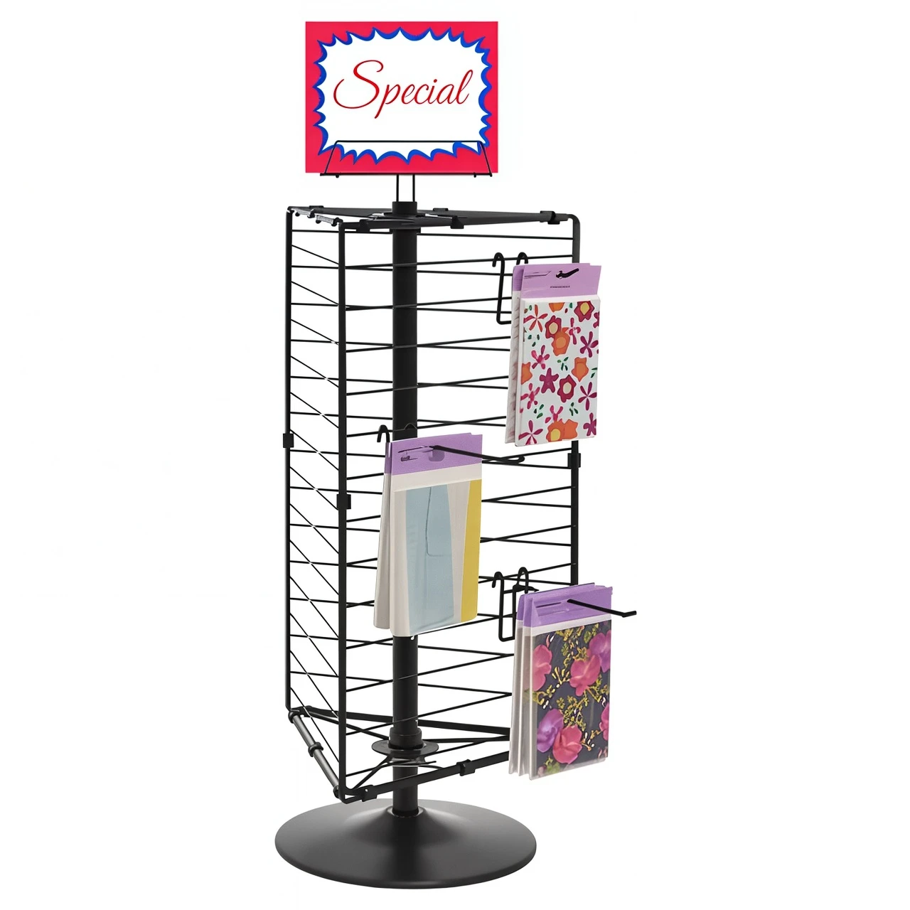 three-sided wire counter top display rack merchadise display three-sided wire counter top display rack merchadise display